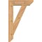 Ekena Millwork Traditional Slat Smooth Bracket w/ Offset Brace, Western Red Cedar, 5 1/2"W x 18"D x 30"H BKT0604X18X30TRA06SWR - alternate 3